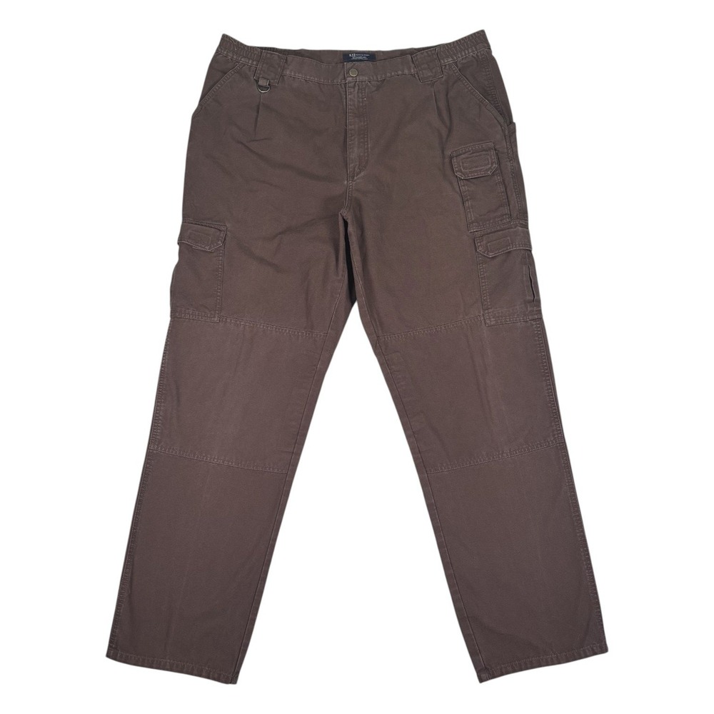 5.11 Tactical Cargo Pants Mens 40/34 Brown Cotton Canvas Utility Work Trousers